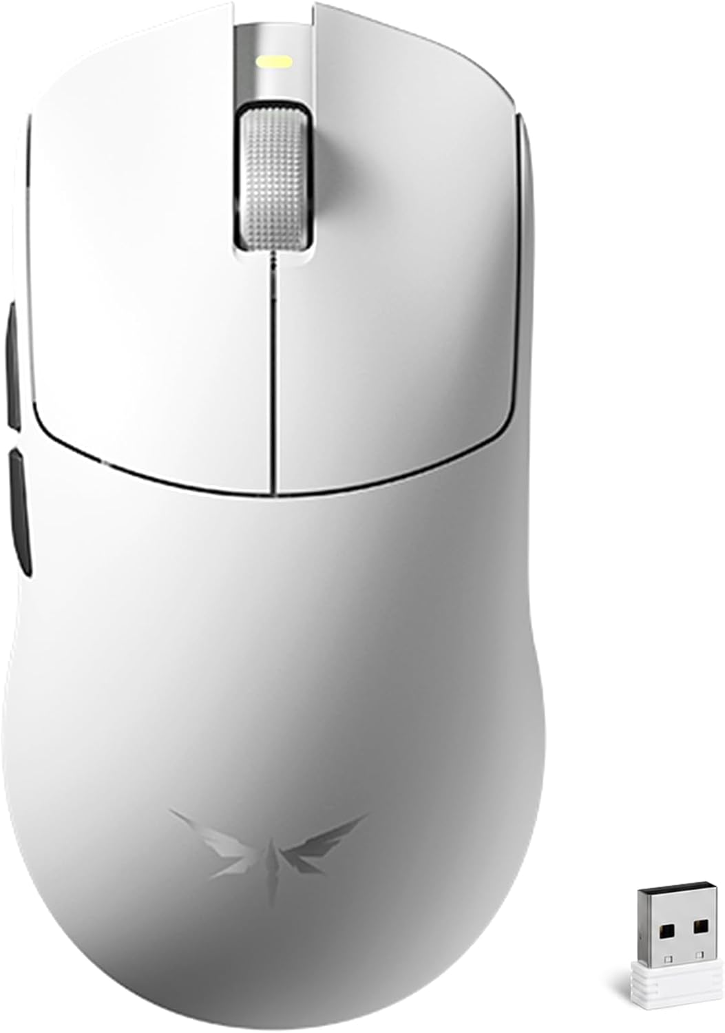 Ultra Wireless Gaming Mouse Tri-Mode with 30K Optical Sensor | 51g Lightweight 50-42000 DPI High Performance Gaming Mice, 5 Programmable Controls, Bluetooth Mouse for PC Mac Laptop, White