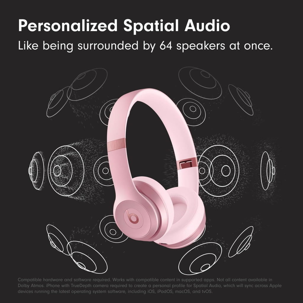 Wireless On-Ear Bluetooth Headphones, Up to 50-Hour Battery Life, Ultra-Lightweight Comfort, Powerful and Balanced Sound, Apple & Android Compatible - Amazon Exclusive Metallic Pink