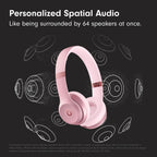 Wireless On-Ear Bluetooth Headphones, Up to 50-Hour Battery Life, Ultra-Lightweight Comfort, Powerful and Balanced Sound, Apple & Android Compatible - Amazon Exclusive Metallic Pink