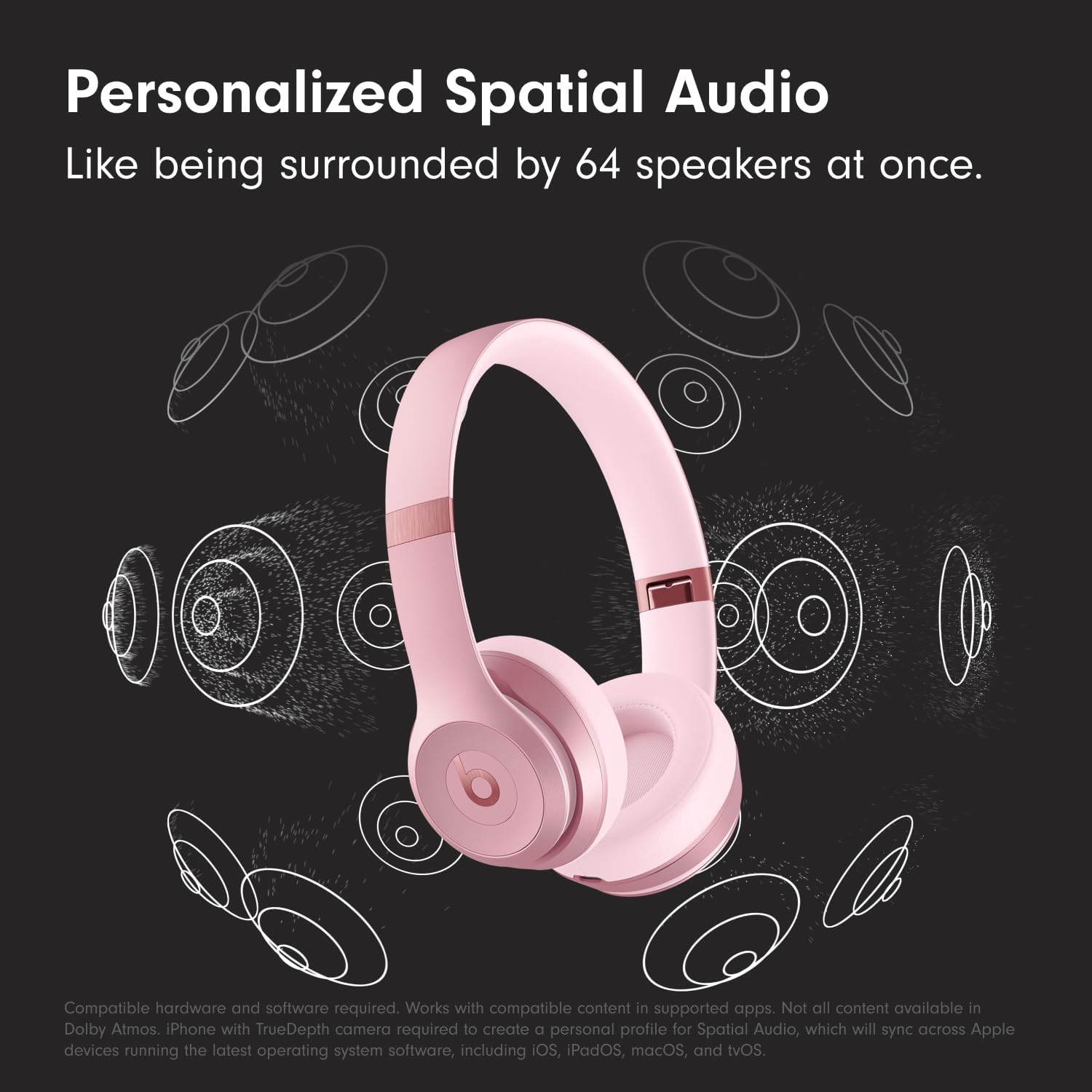 Wireless On-Ear Bluetooth Headphones, Up to 50-Hour Battery Life, Ultra-Lightweight Comfort, Powerful and Balanced Sound, Apple & Android Compatible - Amazon Exclusive Metallic Pink