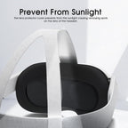 (1 Pack) VR Lens Protector Cover Compatible for Quest 3S, Quest 3/2/1, Valve Index, PICO 3/4/4 pro/4 Ultra, Dust Proof Washable Protective Sleeve Sunlight Blocking Anti-Scratch - Black