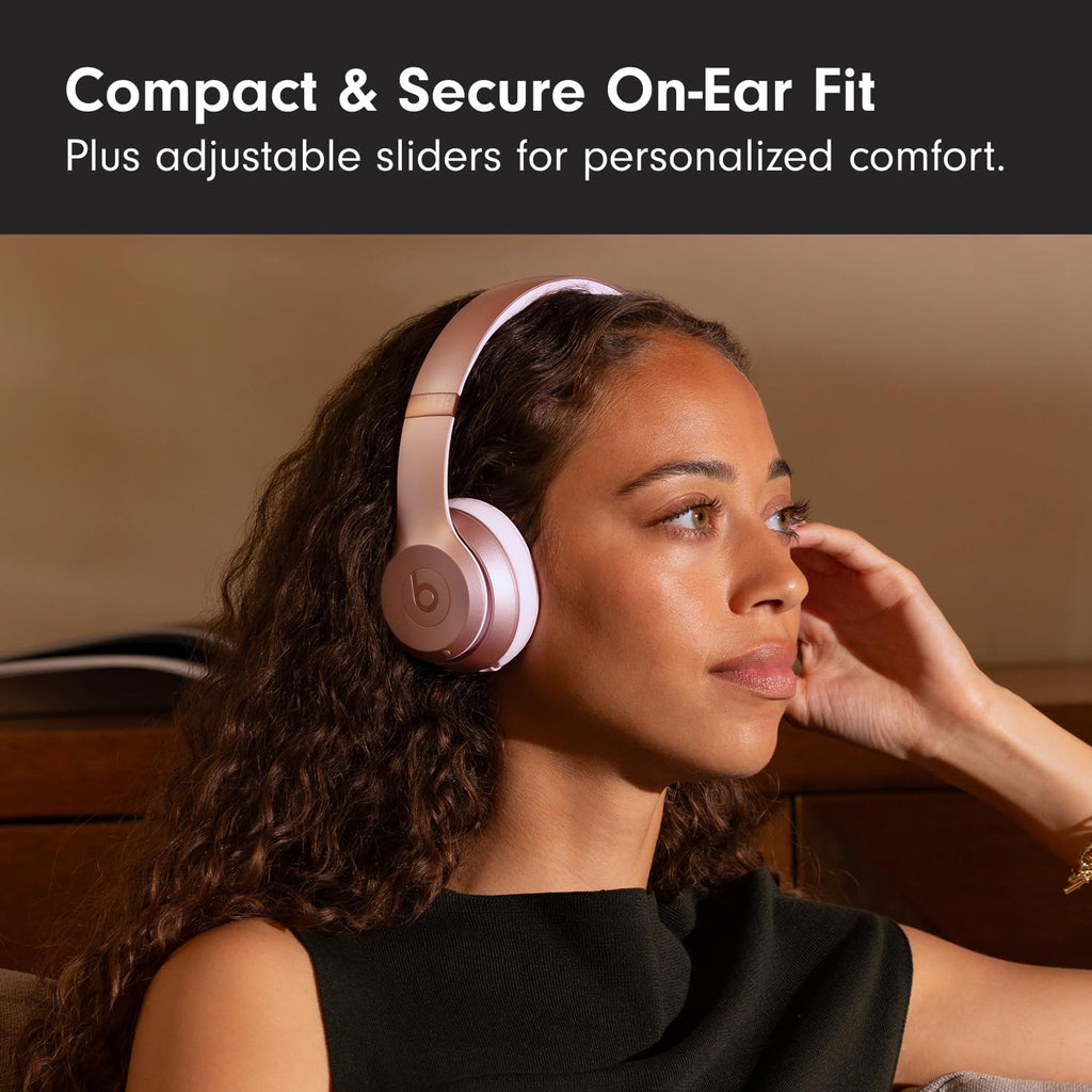 Wireless On-Ear Bluetooth Headphones, Up to 50-Hour Battery Life, Ultra-Lightweight Comfort, Powerful and Balanced Sound, Apple & Android Compatible - Amazon Exclusive Metallic Pink